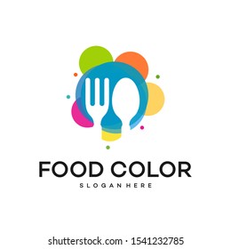 Colorful Food logo designs, Restaurant logo symbol, vector Logo Template - Vector