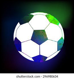 Colorful football circles. Vector
