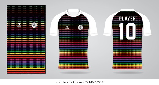 colorful football jersey sport design template