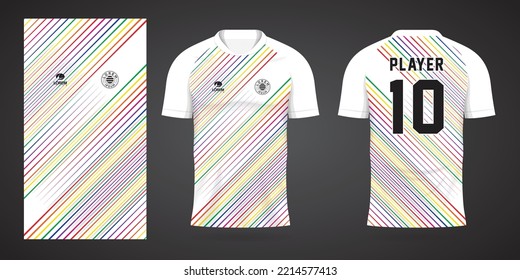 colorful football jersey sport design template