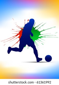 colorful football poster