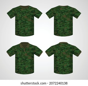 841 Army green shirt template Images, Stock Photos & Vectors | Shutterstock