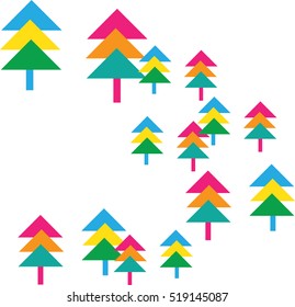Colorful Forest of Trees