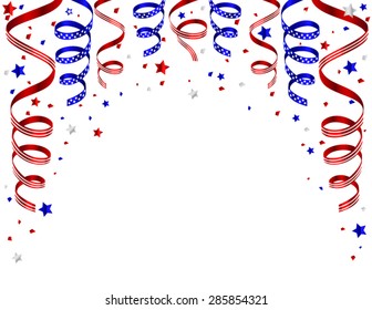 Colorful fourth of july background