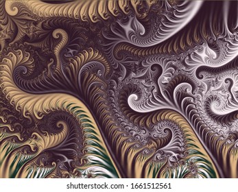 Colorful fractal background. Computer generated fractal. Vector stock. Eps 10.