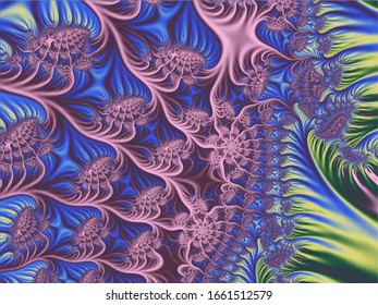 Colorful fractal background. Computer generated fractal. Vector stock. Eps 10.