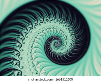 Fondo fractal colorido. Fractal generado por computadora. Material vectorial. Eps 10.