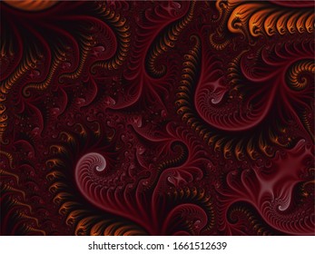 Colorful fractal background. Computer generated fractal. Vector stock. Eps 10.
