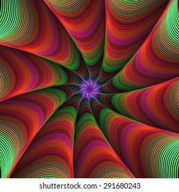 Colorful fractal ornament background