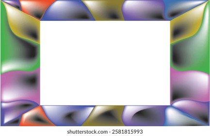 colorful frame art vector for photos, calligraphy, wall magazines, paintings.eps10
