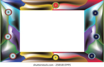 colorful frame art vector for photos, calligraphy, wall magazines, paintings.eps10
