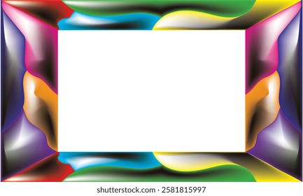 colorful frame art vector for photos, calligraphy, wall magazines, paintings.eps10
