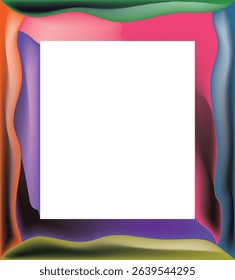 colorful frame art vector for photos, calligraphy, wall magazines, frame paintings.eps10
