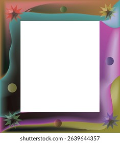 colorful frame art vector for photos, calligraphy, wall magazines, frame paintings.eps10