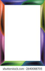 colorful frame art vector for photos, calligraphy, wall magazines, frame paintings.eps10