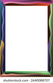 colorful frame art vector for photos, calligraphy, wall magazines, frame paintings.eps10