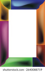 colorful frame art vector for photos, calligraphy, wall magazines, frame paintings.eps10