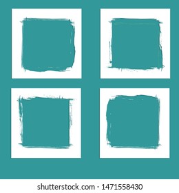 Colorful frame collection with torn edges style 
