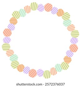 Colorful frame decorative illustration material