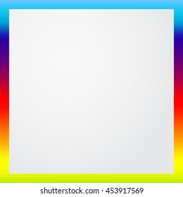 Colorful Frame with Gray Background