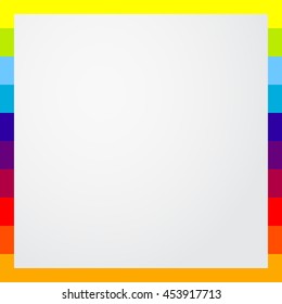 Colorful Frame with Gray Background