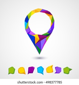 Colorful frame marker background. For Design.