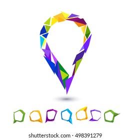 Colorful frame marker background. For Design.