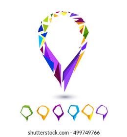 Colorful frame marker background. For Design.