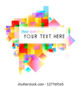 colorful frame of squares. vector