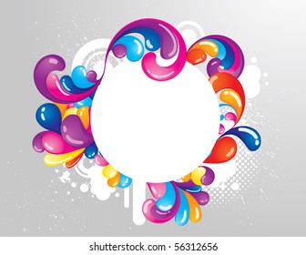 Colorful frame for your design