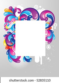 Colorful frame for your message