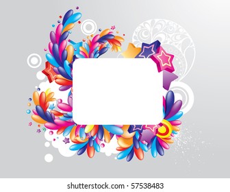 Colorful frame for your message