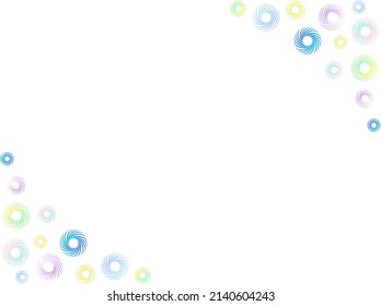 Colorful Framed Background with Gradient Flowers