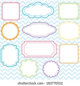 Colorful Frames Design Set - Illustration