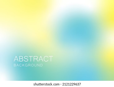 Colorful freeform gradient abstract background  Yellow   light blue color  soft smooth dreamy  art graphic blur  modern texture  Trendy vector illustration for banner  card  cover  backdrop  