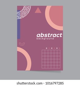 Colorful fresh business A4 cover template - flyer, brochure, book cover and annual report. Geometric design abstract background