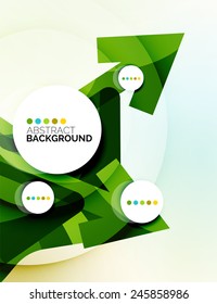 Colorful fresh modern abstract background of wave shapes