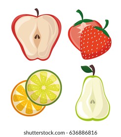 Colorful fruit design