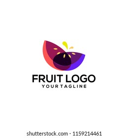 Colorful Fruit Logo Design