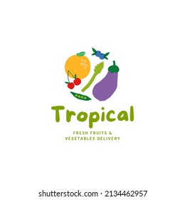 colorful fruit logo vector for your company and business