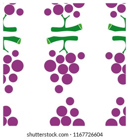 Colorful fruit pattern of red grapes