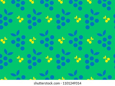 Colorful Fruit Seamless Pattern Background : Isolated Vector Elements