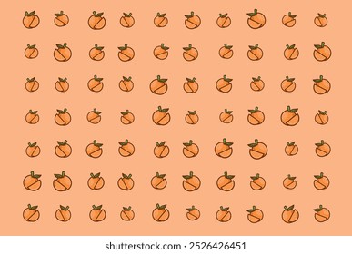 Colorful Fruits Pattern Vector Background
