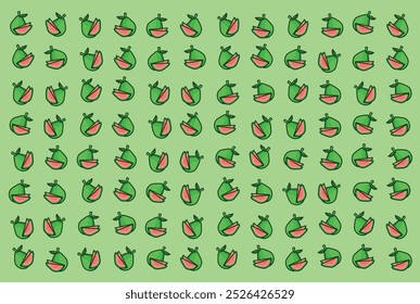 Fundo de vetor de padrão colorido de frutas