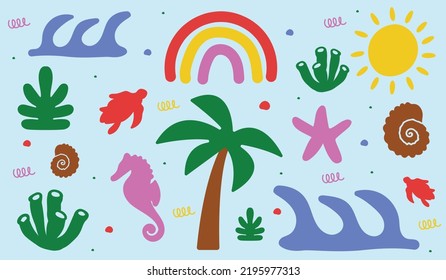 Diseño de vectores de fondo colorido y divertido