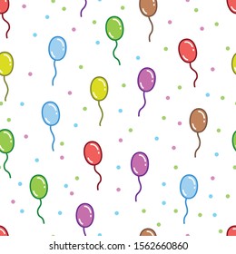 Colorful and fun flying balloon pattern designs, can be used for fabrics, textiles, wrapping paper, tablecloths, curtain fabrics, clothing etc.