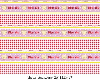 Colorful and fun seamless design with cute animals, stars, and hearts. Designed especially for children's and girly apparel, wallpaper, and digital use.