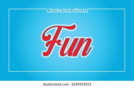 Colorful Fun Stroke Text Effect for Playful Designs and Social Media Graphics new 2025 trendy unique