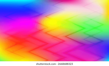 bunter funky abstrakter Hintergrund mit transparentem Zick-Zack-Effekt, Vektor