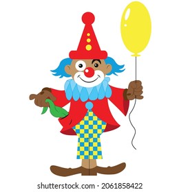 Colorful, funny clown for children 